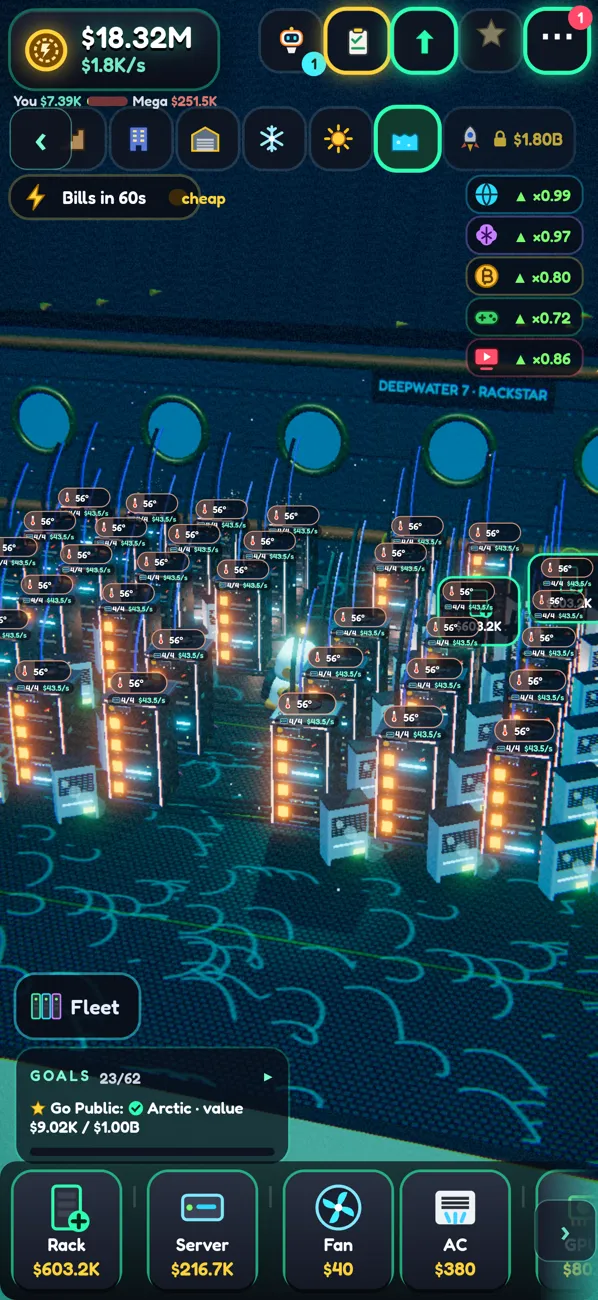 Rackstar screenshot: undersea